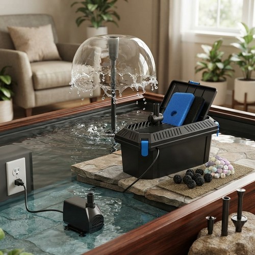 Versatile pond filter fountain - pond,