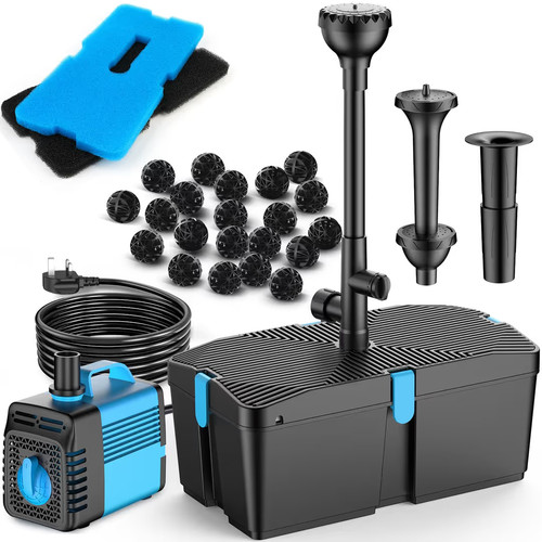 Pond filter with fountain pump - filter,