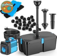 Pond Filter with Fountain Pump