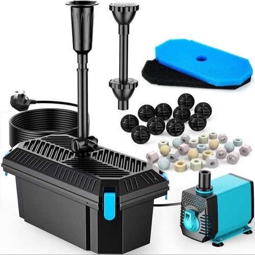 Pond filter fountain - pond,